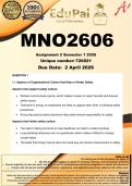 MNO2606 Assignment 2 &lpar;COMPLETE ANSWERS&rpar; Semester 1 2026 - DUE 2 April 2026