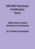 EPA 609 Technician Certification 2026 &vert; HVAC Exam Practice Questions & Study Guide PDF