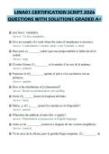 LINA01 CERTIFICATION SCRIPT 2026 QUESTIONS WITH SOLUTIONS GRADED A&plus;