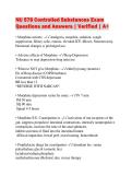 NU 578 Controlled Substances Exam Questions and Answers &vert; Verified &vert; A&plus;