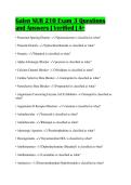 Galen NUR 210 Exam 3 Questions and Answers &vert; Verified &vert; A&plus;