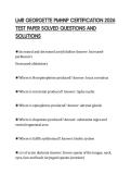 LMR GEORGETTE PMHNP CERTIFICATION 2026 TEST PAPER SOLVED QUESTIONS AND SOLUTIONS