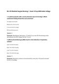 NU 155 Medical-Surgical Nursing I - Exam 3 Prep 2026 Galen College