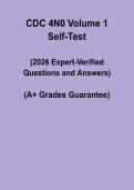 CDC 4N0 Volume 1 Self-Test 2026 &vert; Air Force Medical Technician Practice PDF