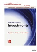 Test Bank for Investments&comma; 13th Edition by Zvi BodieCHAPTER 1-28 &vert; &vert;   ALL CHAPTERS &vert; LATEST A&plus; GUIDE 