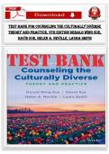 Test Bank for Counseling the Culturally Diverse 9th Edition by Derald Wing Sue&comma; David Sue&comma; Neville & Smith &ndash; Chapters 1&ndash;26 &vert; Verified Q&A &vert; Latest Update 2026