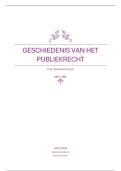 Samenvatting geschiedenis van het publiekrecht &lpar;tot de paasvakantie&rpar;