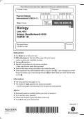 Edexcel IGCSE Biology Paper 1B &lpar;4BI1&sol;1B&rpar; &ndash; November 2021 Question Paper