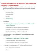 Colorado POST Ultimate Exam Prep Bundle 2026 &vert; 1000&plus; Questions & Verified Answers &vert; CRS &plus; Test 1 &plus; Final Exams &vert; Latest Update &vert; Graded A&plus; &vert; Pass Guarantee