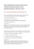 NR 509 &sol; NR509 Midterm BUNDLE 2026&sol;2027 &vert; Advanced Physical Assessment Exam &plus; Study Guide &vert; Chamberlain &vert; Verified Q&A with Rationales &vert; Pass Guaranteed - A&plus; Graded