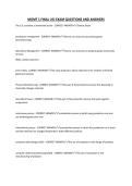MGMT 1 FINAL UCI EXAM QUESTIONS AND ANSWERS