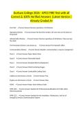 Durham College 2026 - APCO FIRE Test with all Correct & 100&percnt; Verified Answers &vert;Latest Version &vert;Already Graded A&plus;