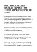 M100 COMMUNITY ASSOCIATION MANAGEMENT 2026 ACTUAL SCRIPT COMPLETE QUESTIONS AND ANSWERS 100&percnt; CORRECT