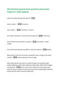 AP Chemistry Unit 3 questions and answers Graded A&plus;