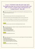Exam 1&colon; NURS660&sol; NURS 660 &lpar;NEW 2026&sol; 2027&rpar; Psychopharmacology and Advanced Mental Health Exam &vert; 100&percnt; Accurate &vert; Complete guide with Questions and Verified Answers - Maryville