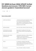 STC SERIES 66 Exam &lpar;2026&rpar; UPDATE Verified Questions And Answers &vert; With 100&percnt; Correct Answers graded A&plus; Guaranteed Success&excl;&excl;