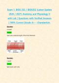 Exam 1&colon; BIOS 252 &sol; BIOS252 &lpar;Latest Update 2026 &sol; 2027&rpar; Anatomy and Physiology II with Lab &vert; Questions with Verified Answers &vert; 100&percnt; Correct &vert;Grade A&plus; &ndash; Chamberlain&period;