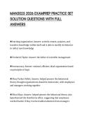 MAN3025 2026 EXAMPREP PRACTICE SET SOLUTION QUESTIONS WITH FULL ANSWERS