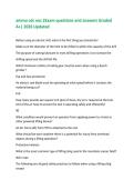 ammo cdc eoc 2Exam questions and answers Graded  A&plus;&vert; 2026 Updated 