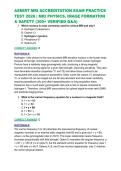 ASMIRT MRI ACCREDITATION EXAM PRACTICE TEST 2026 &vert; MRI PHYSICS&comma; IMAGE FORMATION & SAFETY &lpar;200&plus; VERIFIED Q&A&rpar;