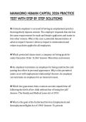 MANAGING HUMAN CAPITAL 2026 PRACTICE TEST WITH STEP BY STEP SOLUTIONS