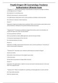 PrepIQ Oregon OR Cosmetology Freelance Authorization Ultimate Exam 