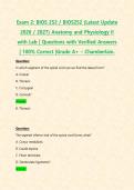 Exam 2&colon; BIOS 252 &sol; BIOS252 &lpar;Latest Update 2026 &sol; 2027&rpar; Anatomy and Physiology II with Lab &vert; Questions with Verified Answers &vert; 100&percnt; Correct &vert;Grade A&plus; &ndash; Chamberlain&period;