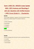 Exams 1&comma;2&comma;3&colon; BIOS 252 &sol; BIOS252 Anatomy and Physiology II with Lab PACKAGE DEAL&vert; BUNDLE contains the latest Anatomy and Physiology II Exams 1&comma;2&comma;3 with verified solutions for Chamberlain - Everything you need to pass&period; 