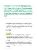 Principles and Practice of Engineering  &lpar;PE&rpar; Exam Exam Practice Questions And  Correct Answers &lpar;Verified Answers&rpar; Plus  Rationale 2026 Q&A&vert; Instant Download  Pdf 