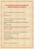 PNB 2265 EXAM 2 PRACTICE QUESTIONS AND  CORRECT ANSWERS &vert;ALL GRADED A&plus; 
