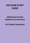 IHS Exam Study Guide 2026 &vert; Practice Questions & Certification Prep PDF