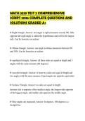 MATH 3339 TEST 2 COMPREHENSIVE SCRIPT 2026 COMPLETE QUESTIONS AND SOLUTIONS GRADED A&plus;