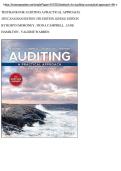 TestBank for Auditing A Practical Approach&comma; 4th Canadian Edition 4th Edition&comma; Kindle Edition by Robyn Moroney &comma; Fiona Campbell &comma; Jane Hamilton &comma; Valerie Warren