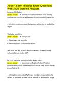 Airport SIDA id badge Exam Questions With 100- Verified Answers&period;docx