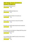 SIDA Badge Exam Questions & Answers &lpar;Grade A&plus;&rpar;&period;docx