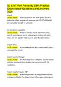 NJ & NY Port Authority SIDA Practice Exam Actual Questions and Answers 2026&period;docx