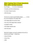 SIDA Training Part 2 Exam Questions With 100- Verified Answers&period;docx