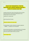 EVOLVE HESI FUNDAMENTALS  PRACTICE  QUESTIONS WITH VERIFIED ANSWERS 2026&sol;2027 &ndash;  COMPLETE NURSING EXAM PREP 