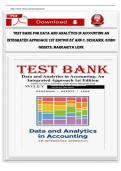 Test Bank for Data and Analytics in Accounting&colon; An Integrated Approach&comma; 1st Edition by Ann C&period; Dzuranin&comma; Guido Geerts&comma; and Margarita Lenk provides a comprehensive collection of chapter-by-chapter questions with verified correct answers&comma; fully updated for 2