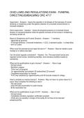 OHIO LAWS AND REGULATIONS EXAM - FUNERAL  DIRECTING&sol;EMBALMING ORC 4717
