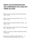 MEDICAL GAS 6010 INSTALLERS EXAM 2026 COMPREHENSIVE STUDY GUIDE WITH VERIFIED SOLUTIONS