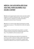 MEDICAL GAS 6010 INSTALLERS EXAM 2026 FINAL PAPER DELIVERING FULLY SOLVED CONTENT