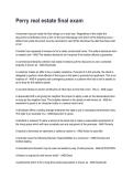 Perry real estate final exam REVISED AND UPDATED FOR 2026&sol;2027 ACTUAL EXAM COMPLETE QUESTIONS AND CORRECT DETAILED ANSWERS &lpar;VERIFIED ANSWERS&rpar; &vert;ALREADY GRADED A&plus;&vert;&vert;BRAND NEW&excl;&excl;