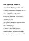 Perry Real Estate College Final REVISED AND UPDATED FOR 2026&sol;2027 ACTUAL EXAM COMPLETE QUESTIONS AND CORRECT DETAILED ANSWERS &lpar;VERIFIED ANSWERS&rpar; &vert;ALREADY GRADED A&plus;&vert;&vert;BRAND NEW&excl;&excl;