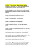 NURS 612 Study Guideline 2026