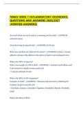 NR603 WEEK 7 INFLAMMATORY DISORDERS&vert; QUESTIONS AND ANSWERS 2026&sol;2027 &lpar;VERIFIED ANSWERS&rpar;