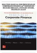 Principles of Corporate Finance 14th Edition by Richard Brealey&comma; Stewart Myers & Franklin Allen &ndash; Solution Manual with Step-by-Step Answers
