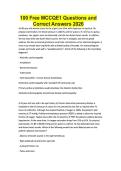 100 Free MCCQE1 Questions and Correct Answers 2026