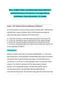 WALL STREET PREP LBO MODELING EXAM 2026&sol;2027 &vert; Verified Questions and Answers &vert; Leveraged Buyout Certification &vert; Pass Guaranteed - A&plus; Graded