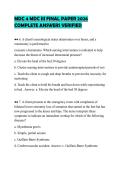 MDC 4 MDC III FINAL PAPER 2026 COMPLETE ANSWERS VERIFIED